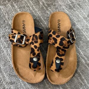 Anna Leopard Print Sandals
